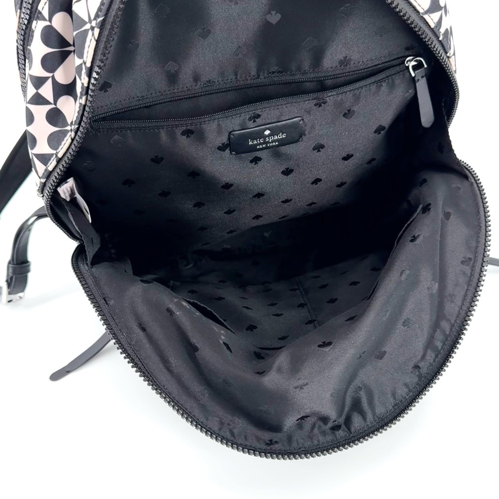 Kate Spade Karissa Clover/Spade Geo Nylon Large Backpack - Picture 8 of 14